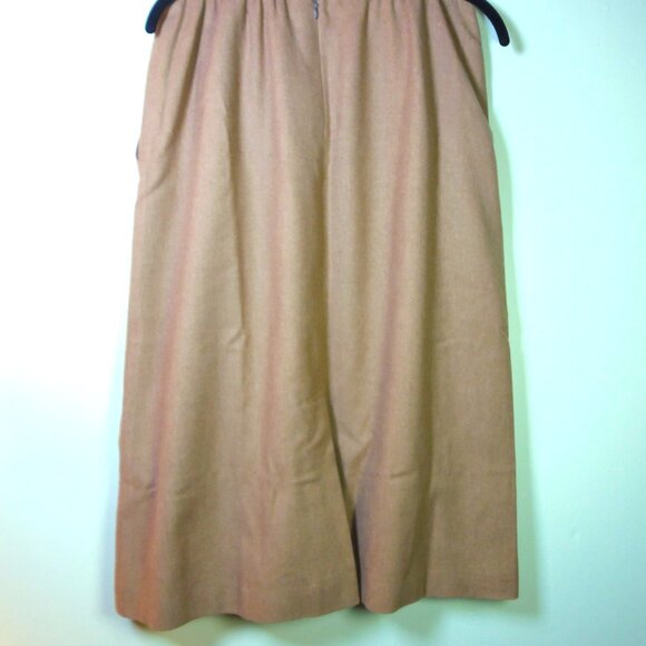 Vintage 70-80s Evan Picone Wool Lined Skirt SZ 12 w/Pockets Preppy Working Girl - Picture 1 of 12